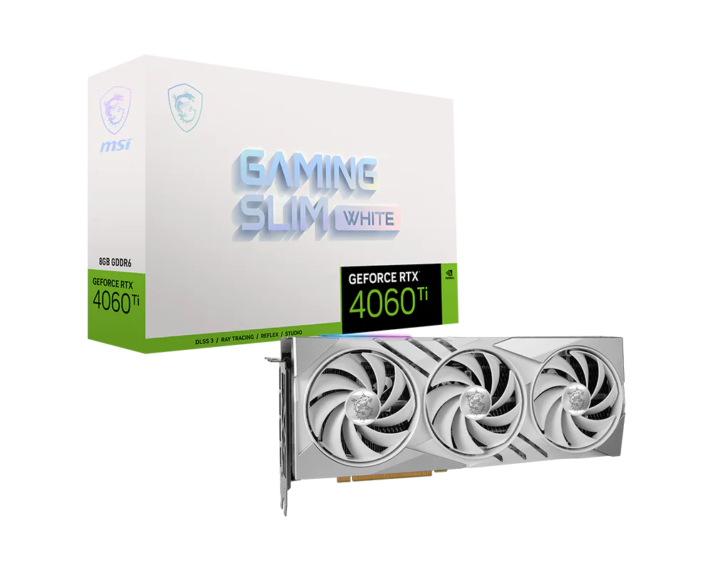 MSI GeForce RTX 4060 Ti GAMING SLIM WHITE 8G